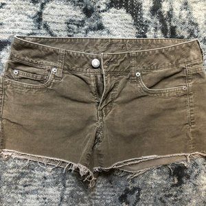 American Eagle Brown Corduroy Shorts